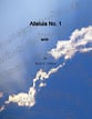 Alleluia No. 1 SATB choral sheet music cover